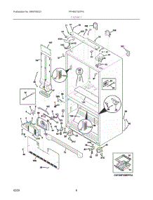 04 - Cabinet parts for Electrolux Refrigerator FFHB2750TP4 from AppliancePartsPros.com