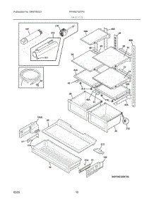 05 - Shelves parts for Electrolux Refrigerator FFHB2750TP4 from AppliancePartsPros.com