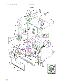 04 - Cabinet parts for Electrolux Refrigerator FFHB2750TP6 from AppliancePartsPros.com