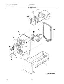 08 - Ice Container parts for Electrolux Refrigerator FFHB2750TP6 from AppliancePartsPros.com