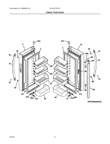 03 - Fresh Food Door parts for Electrolux Refrigerator FFHN2750TD2 from AppliancePartsPros.com