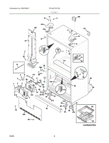 04 - Cabinet parts for Electrolux Refrigerator FFHN2750TS9 from AppliancePartsPros.com