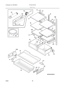 05 - Shelves parts for Electrolux Refrigerator FFHN2750TS9 from AppliancePartsPros.com