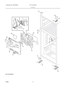 03 - Cabinet parts for Electrolux Refrigerator FFHT1425VB00 from AppliancePartsPros.com