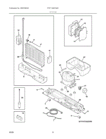 05 - System parts for Electrolux Refrigerator FFHT1425VW01 from AppliancePartsPros.com