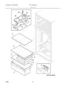 04 - Shelves parts for Electrolux Refrigerator FFHT1425VW02 from AppliancePartsPros.com