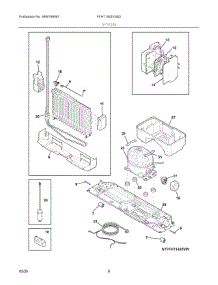 05 - System parts for Electrolux Refrigerator FFHT1425VW02 from AppliancePartsPros.com