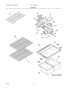 04 - Shelves parts for Electrolux Refrigerator FFHT1614QW4 from AppliancePartsPros.com