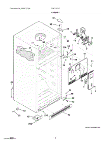 03 - Cabinet parts for Electrolux Refrigerator FFHT1621TB2 from AppliancePartsPros.com