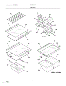 04 - Shelves parts for Electrolux Refrigerator FFHT1621TW2 from AppliancePartsPros.com