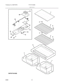 04 - Shelves parts for Electrolux Refrigerator FFHT1814WB4 from AppliancePartsPros.com