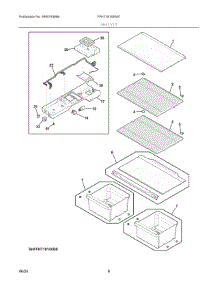 04 - Shelves parts for Electrolux Refrigerator FFHT1814WW7 from AppliancePartsPros.com