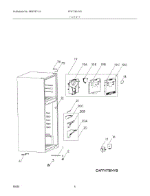 03 - Cabinet parts for Electrolux Refrigerator FFHT1814YB from AppliancePartsPros.com