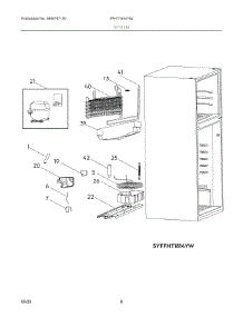 05 - System parts for Electrolux Refrigerator FFHT1814YW from AppliancePartsPros.com