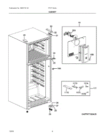03 - Cabinet parts for Electrolux Refrigerator FFHT1824US from AppliancePartsPros.com