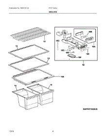 04 - Shelves parts for Electrolux Refrigerator FFHT1824US from AppliancePartsPros.com