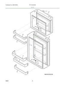 02 - Door parts for Electrolux Refrigerator FFHT1835VB8 from AppliancePartsPros.com