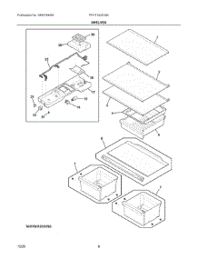 04 - Shelves parts for Electrolux Refrigerator FFHT1835VS6 from AppliancePartsPros.com
