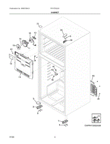 03 - Cabinet parts for Electrolux Refrigerator FFHT2022AB0 from AppliancePartsPros.com