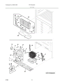 05 - System parts for Electrolux Refrigerator FFHT2022AB1 from AppliancePartsPros.com