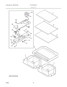 04 - Shelves parts for Electrolux Refrigerator FFHT2022AB1 from AppliancePartsPros.com