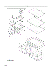 04 - Shelves parts for Electrolux Refrigerator FFHT2022AB3 from AppliancePartsPros.com