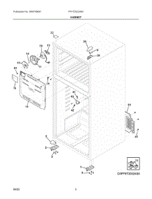 03 - Cabinet parts for Electrolux Refrigerator FFHT2022AB4 from AppliancePartsPros.com