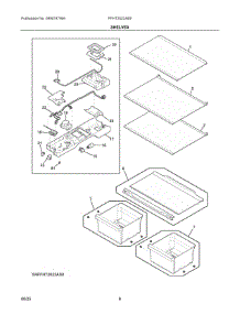 04 - Shelves parts for Electrolux Refrigerator FFHT2022AB5 from AppliancePartsPros.com