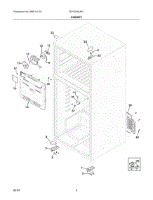 03 - Cabinet parts for Electrolux Refrigerator FFHT2022AS1 from AppliancePartsPros.com