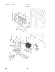 05 - System parts for Electrolux Refrigerator FFHT2022AS1 from AppliancePartsPros.com