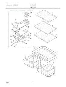 04 - Shelves parts for Electrolux Refrigerator FFHT2022AS1 from AppliancePartsPros.com
