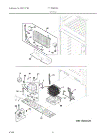 05 - System parts for Electrolux Refrigerator FFHT2022AS4 from AppliancePartsPros.com