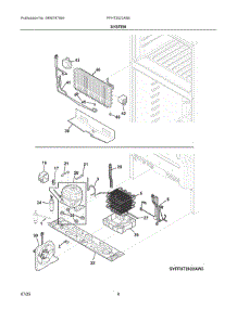 05 - System parts for Electrolux Refrigerator FFHT2022AS6 from AppliancePartsPros.com