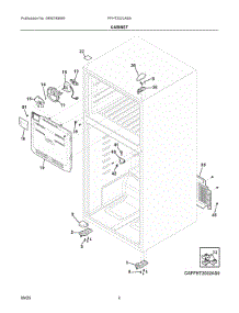 03 - Cabinet parts for Electrolux Refrigerator FFHT2022AS9 from AppliancePartsPros.com