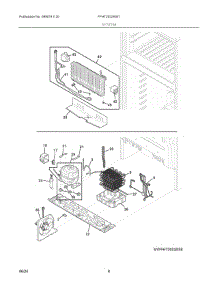 05 - System parts for Electrolux Refrigerator FFHT2022AW1 from AppliancePartsPros.com