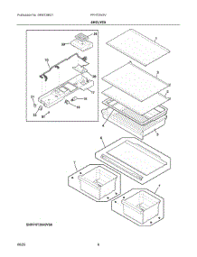 04 - Shelves parts for Electrolux Refrigerator FFHT2045VB5 from AppliancePartsPros.com