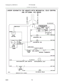 06 - Wiring Schematic parts for Electrolux Refrigerator FFHT2045VB8 from AppliancePartsPros.com