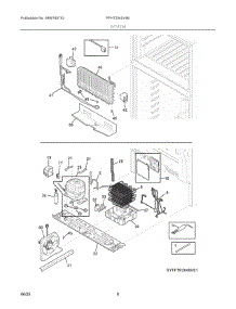 05 - System parts for Electrolux Refrigerator FFHT2045VS6 from AppliancePartsPros.com