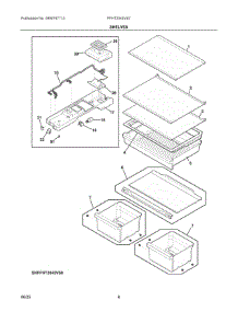 04 - Shelves parts for Electrolux Refrigerator FFHT2045VS7 from AppliancePartsPros.com