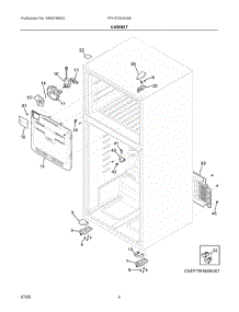 03 - Cabinet parts for Electrolux Refrigerator FFHT2045VS8 from AppliancePartsPros.com