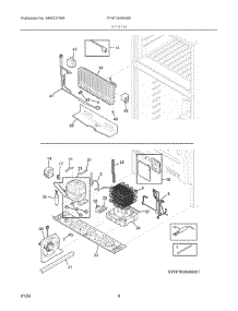 05 - System parts for Electrolux Refrigerator FFHT2045VW5 from AppliancePartsPros.com