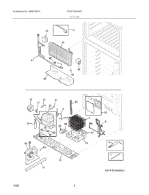 05 - System parts for Electrolux Refrigerator FFHT2045VW7 from AppliancePartsPros.com