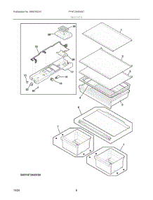 04 - Shelves parts for Electrolux Refrigerator FFHT2045VW7 from AppliancePartsPros.com