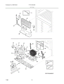 05 - System parts for Electrolux Refrigerator FFHT2045VW8 from AppliancePartsPros.com