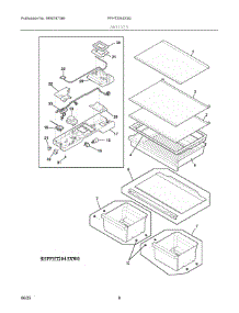 04 - Shelves parts for Electrolux Refrigerator FFHT2045XS0 from AppliancePartsPros.com