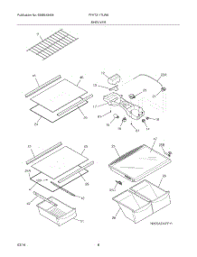 07 - Shelves parts for Electrolux Refrigerator FFHT2117LW8 from AppliancePartsPros.com