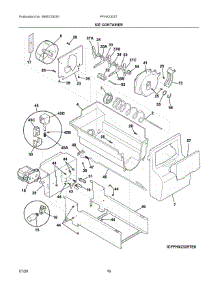 09 - Ice Container parts for Electrolux Refrigerator FFHX2325TE3 from AppliancePartsPros.com