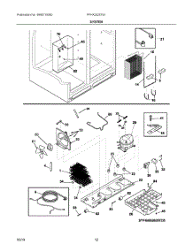 07 - System parts for Electrolux Refrigerator FFHX2325TS1 from AppliancePartsPros.com