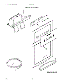08 - Ice & Water Dispenser parts for Electrolux Refrigerator FFHX2325TS2 from AppliancePartsPros.com