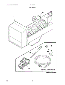 10 - Ice Maker parts for Electrolux Refrigerator FFHX2325TS3 from AppliancePartsPros.com